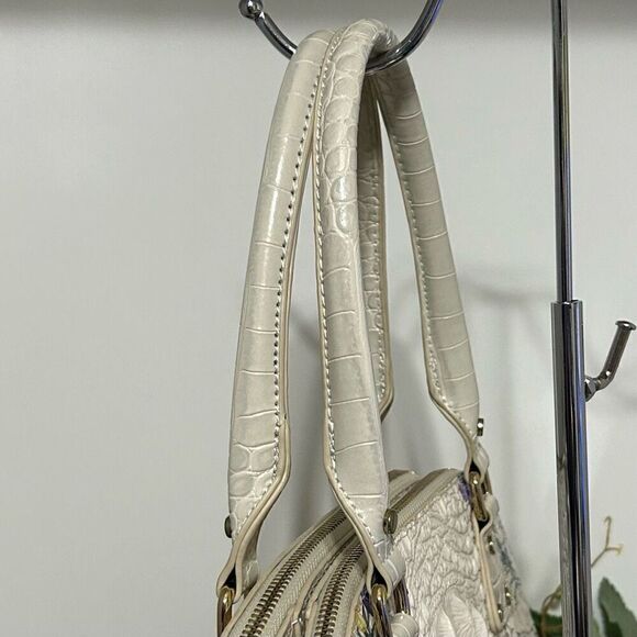 NWOT I M Heart Handbag Women's 15"x 10" Multicolor Floral Vinyl Croc Embossed - Picture 8 of 14